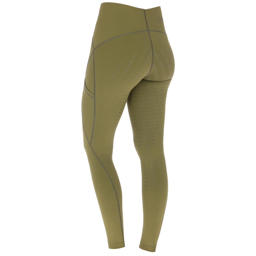 Covalliero Children's Riding Tights #colour_olive