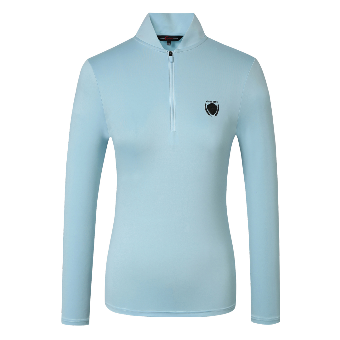 Covalliero Active Ladies Long Sleeve Base Layer #colour_light-blue