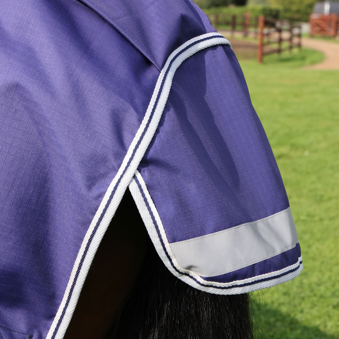 Shires Highlander Original Lite Turnout Rug & Neck #colour_navy