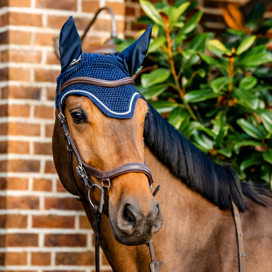 Horseware Ireland Signature Ear Net #colour_navy