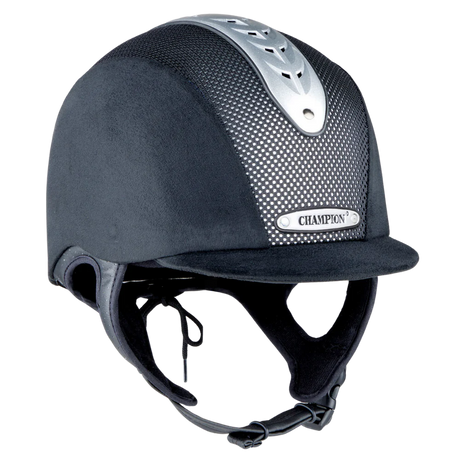 Champion Revolve X-Air Nova Peaked Helmet #colour_black-silver