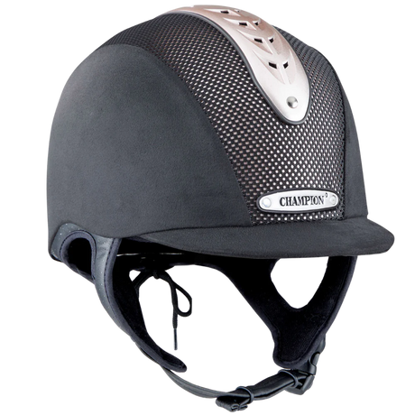 Champion Revolve X-Air Nova Peaked Helmet #colour_black-rose-gold