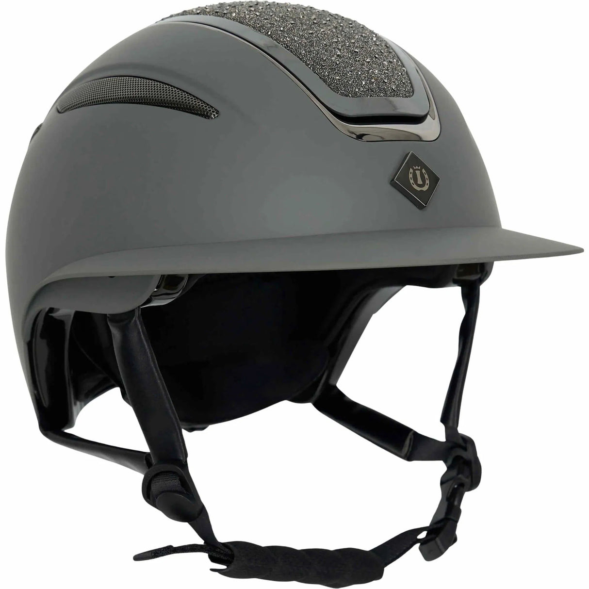 Imperial Riding Olania Deluxe Big Visor Riding Helmet #colour_grey