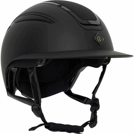 Imperial Riding Olania Deluxe Big Visor Riding Helmet #colour_black-glitter