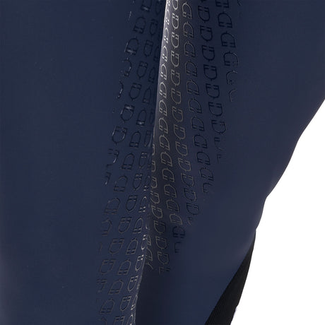 Equestro Women's Full Grip Breeches Equestro X Fise #colour_blue