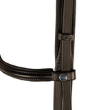 Stubben Leitrim Hanoverian Noseband with Slide/Lock Snaffle Bridle #colour_black-black