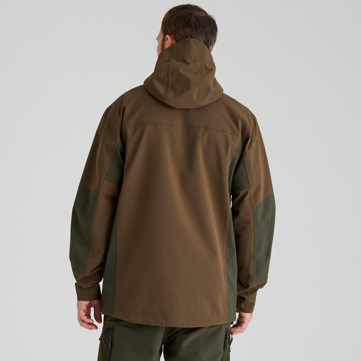 Ridgeline Mens Cambrian Smock #colour_bark-deep-forest