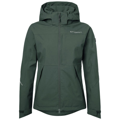 Stierna Black Storm Rain Jacket #colour_ivy