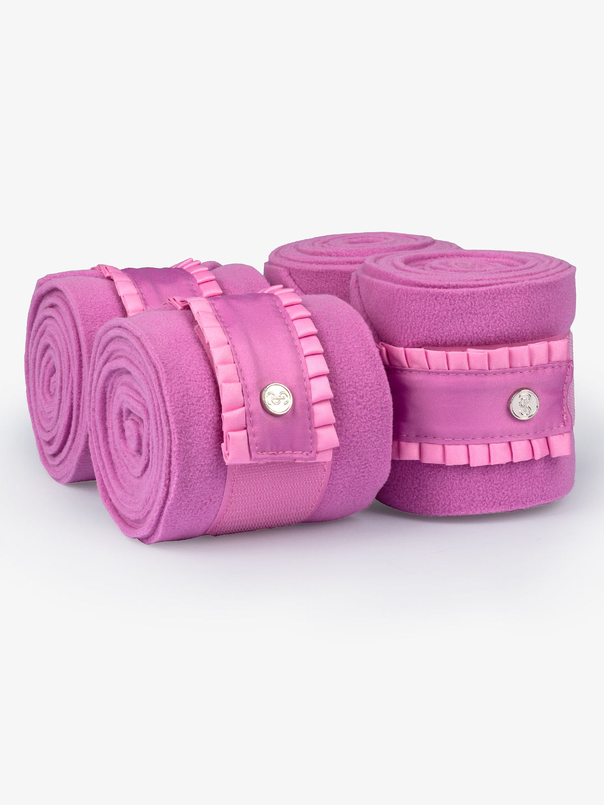 PS von Schweden Bright Magenta Ruffle Pearl Polo Bandagen