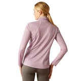 Ariat Women's Sunstopper 3.0 1/4 Zip Baselayer #colour_lavender-mist-tile