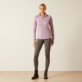Ariat Women's Sunstopper 3.0 1/4 Zip Baselayer #colour_lavender-mist-tile