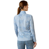 Ariat Women's Sunstopper 3.0 1/4 Zip Baselayer #colour_st.-tropez-mirage-print