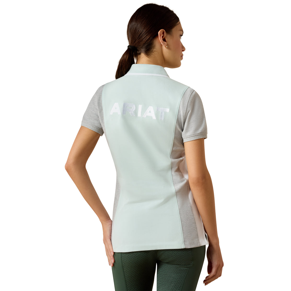 Ariat Women's Taryn Polo #colour_starlight-heather-grey