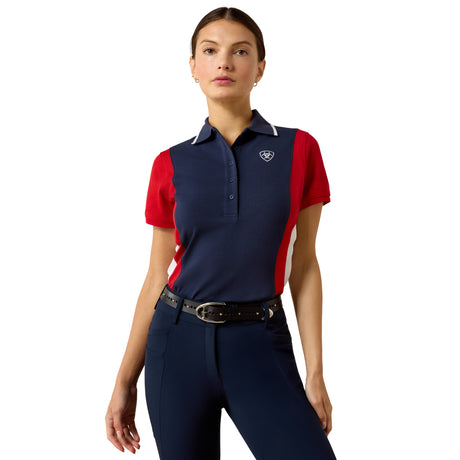 Ariat Women's Taryn Polo #colour_navy-red