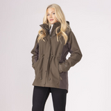 Shires Aubrion Heritage Unisex Full Zip Jacket #colour_dark-olive