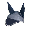 Equestro Cotton Fly Veil And Perforated Mesh Fabric #colour_blue