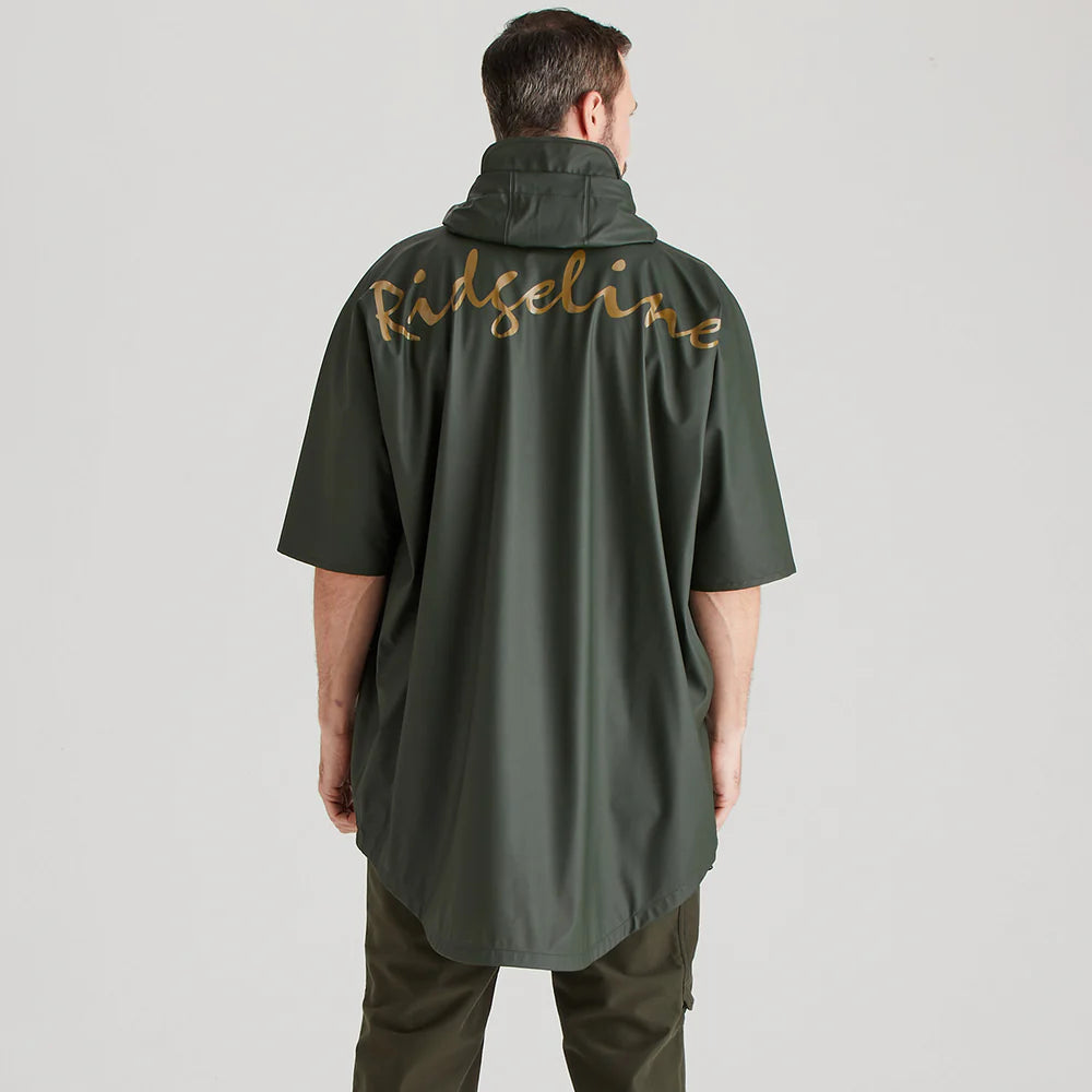 Ridgeline Unisex Poncho #colour_deep-forest