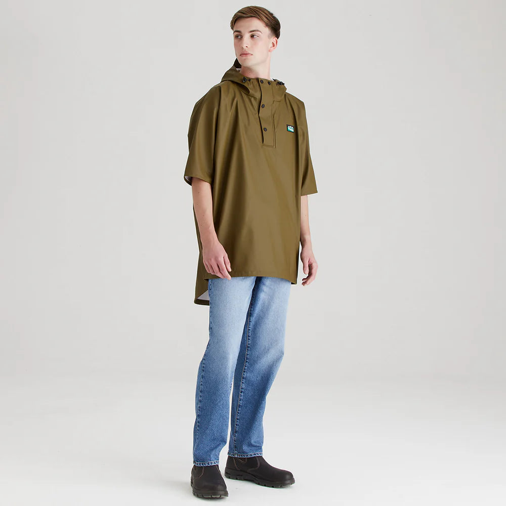 Ridgeline Unisex Poncho #colour_teak