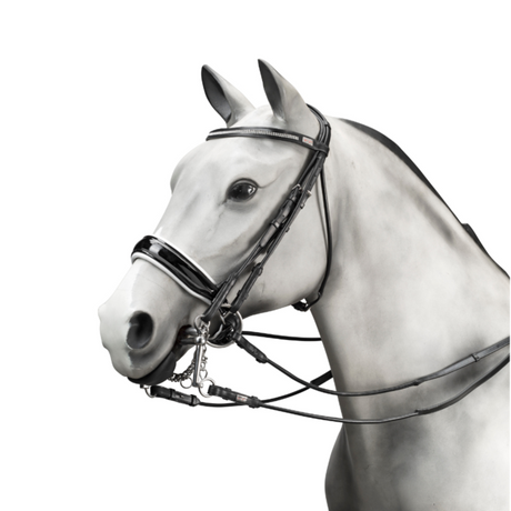 Equipe Charlotte Double Bridle - No Reins #colour_black