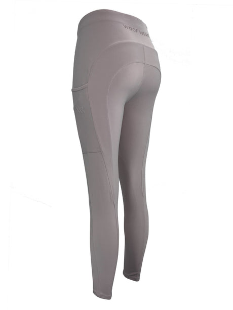 Woof Wear Ladies Knee Patch Riding Tights #colour_stone