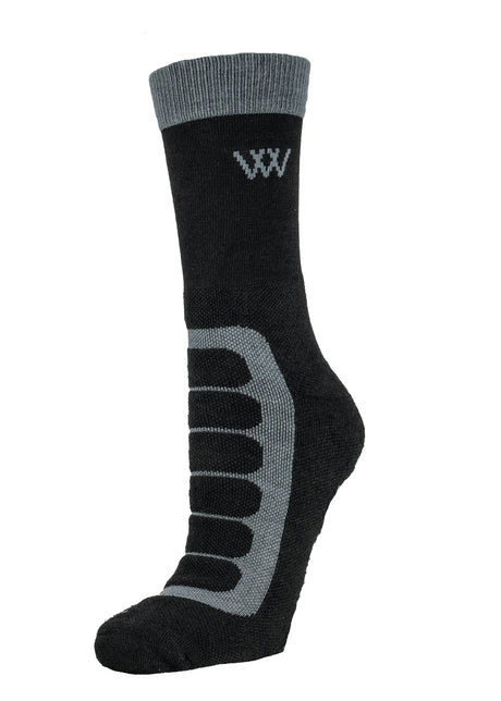 Woof Wear Short Bamboo Tech Sock #colour_black-grey
