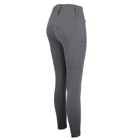 Woof Wear All Season Ladies Full Seat Riding Tights #colour_dove-grey
