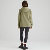 Ridgeline Womens Ballistic Long Sleeved Fleece Hoodie #colour_khaki-green