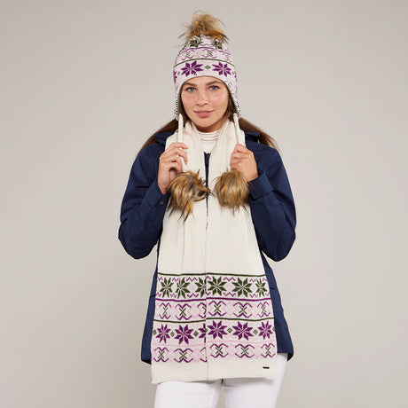 Toggi Winterton Knitted Trapper Hat #colour_winter-white