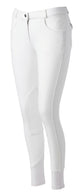 Equitheme Children's Pro Breeches #colour_white-light grey