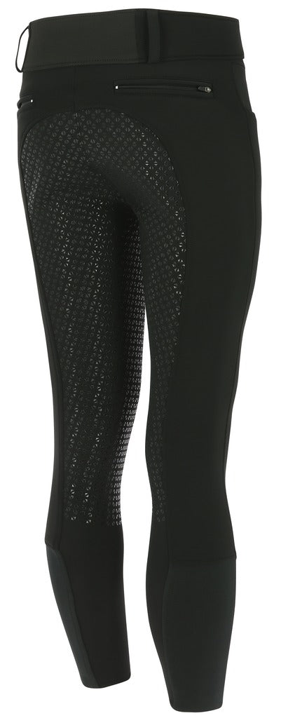 Equitheme Mens Zermatt Softshell Full Silicone Breeches #colour_black