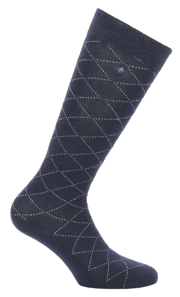 Equitheme Resille Socks #colour_navy-silver