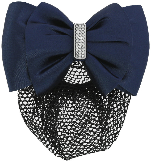 Equitheme Hair Net Barrette Rhinestone #colour_navy