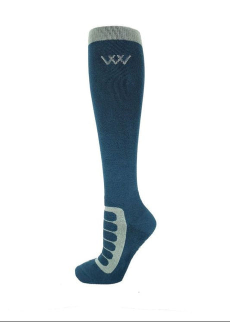 Woof Wear Long Bamboo Tech Sock #colour_petrol-sage
