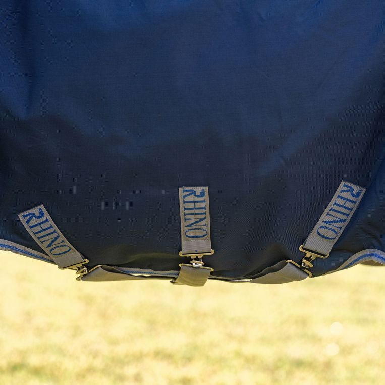 Horseware Ireland Rhino 100g Turnout Rug #colour_navy-titanium-grey-classic-blue
