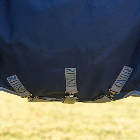 Horseware Ireland Rhino 100g Turnout Rug #colour_navy-titanium-grey-classic-blue