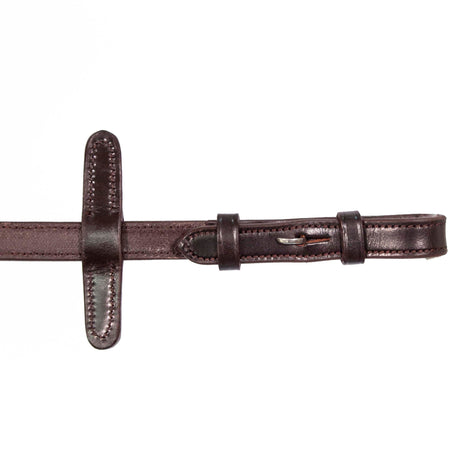 Henry James V-Grip Rubber Reins #colour_havana-brown