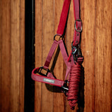 Horseware Ireland Amigo Headcollar & Leadrope Set #colour_mulberry