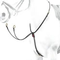 Equipe Leather Martingale with Brass Fittings #colour_black