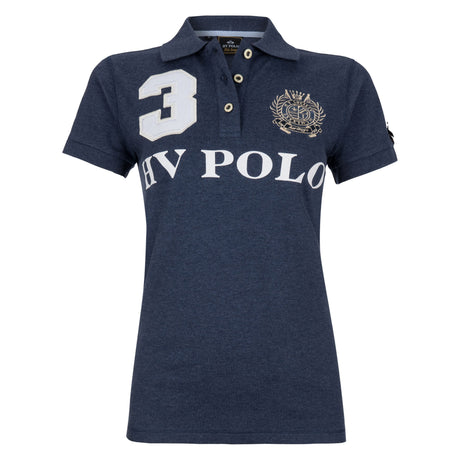 HV Polo Favouritas EQ Children's Short Sleeve Polo Shirt #colour_denim-melange