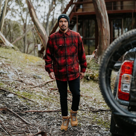 Hard Yakka Sherpa Jacket #colour_red