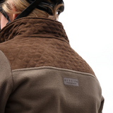 Shires Aubrion Heritage Unisex Quarter Zip Fleece #colour-dark-olive