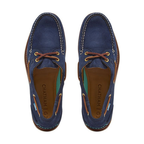 Chatham Men's Lyme G2 Boat Shoe #colour_navy
