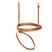 Shires Avignon Padded Raised Flash Noseband #colour_oak