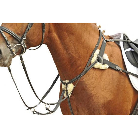 HKM Breastplate/Martingale med Lambswool 4154