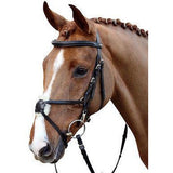 HKM Real Leather Mexican Grackle Bridle med tøjler