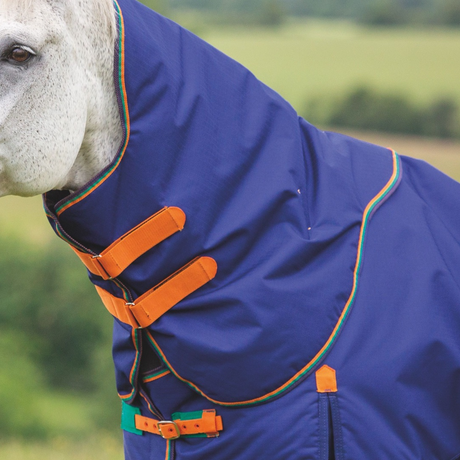 Shires Highlander Original 100g Turnout Neck Cover #colour_navy