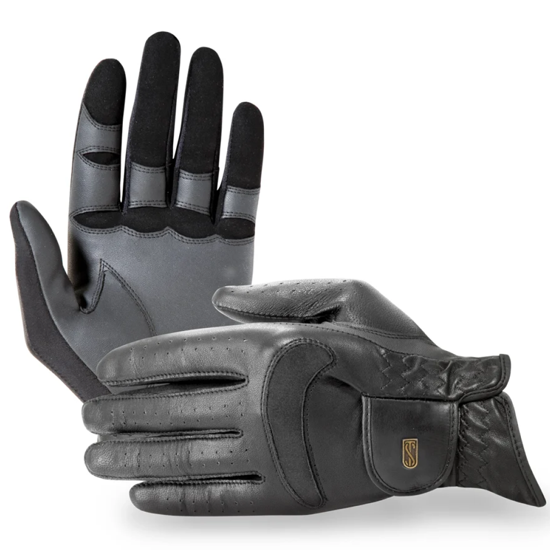 Tredstep Ireland Dressage Pro Gloves #colour_black