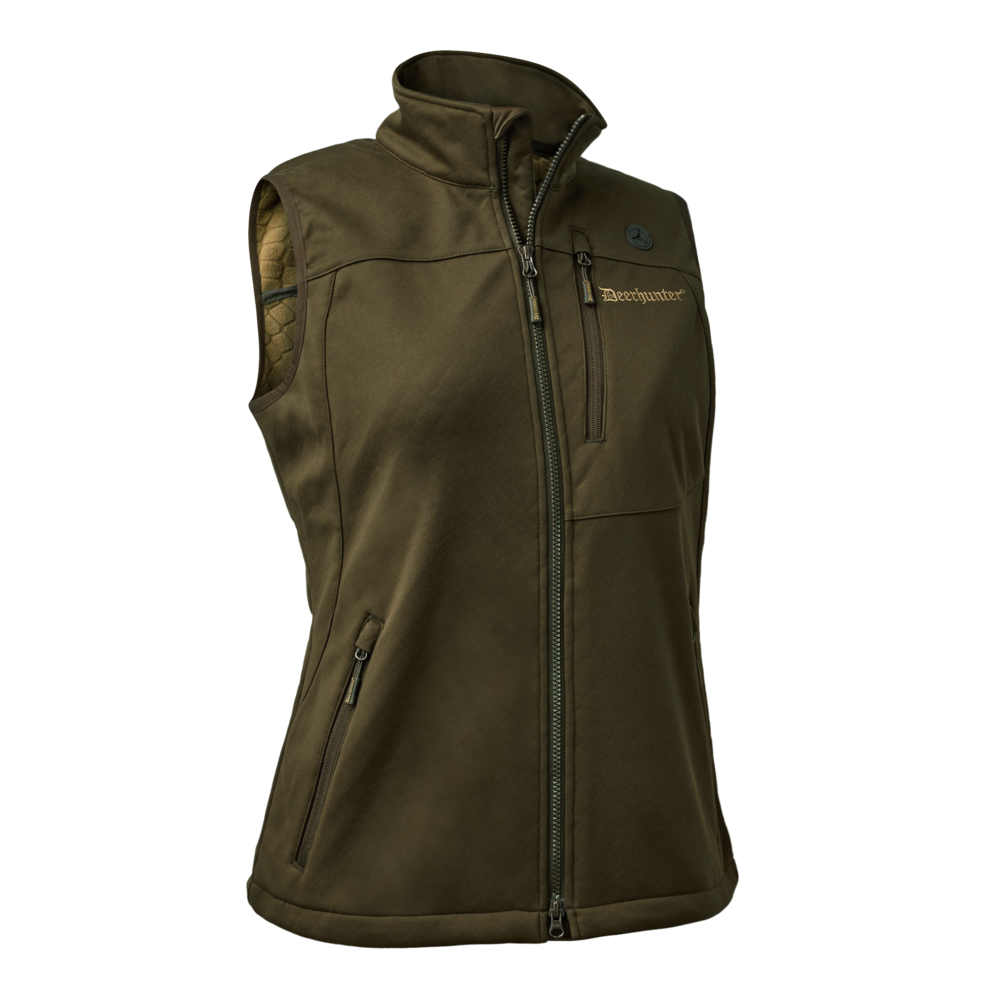 Deerhunter Excape Ladies Softshell Waistcoat #colour_art-green