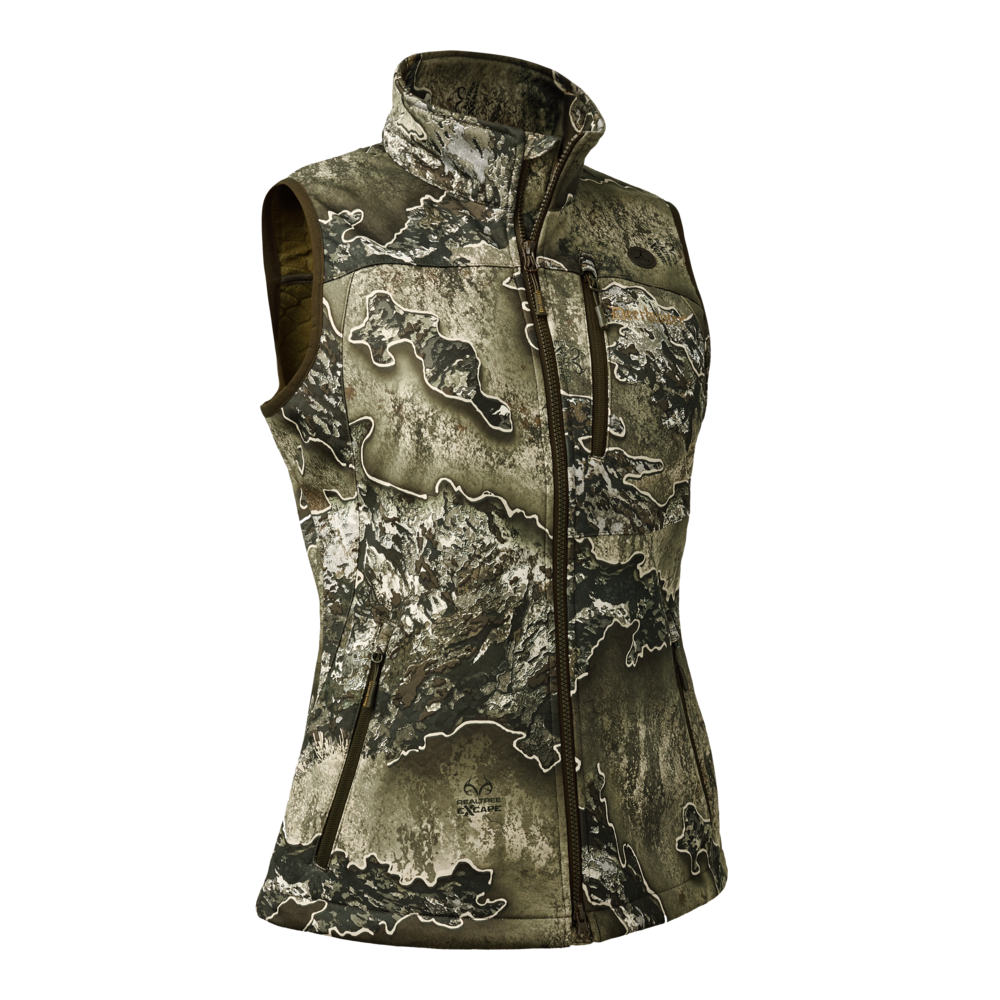 Deerhunter Excape Ladies Softshell Waistcoat #colour_realtree-excape