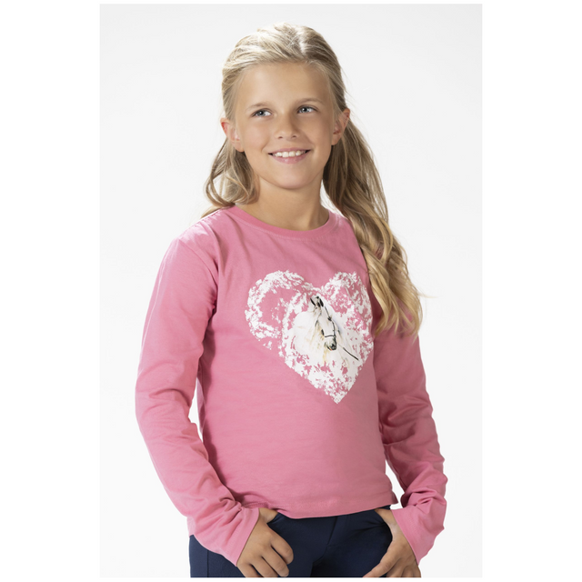 HKM Horse Spirit Long-sleeve Shirt #colour_pink